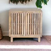 Kraft Bazaar Danish Sideboard (S) Natural Finish 80x40x80Cm